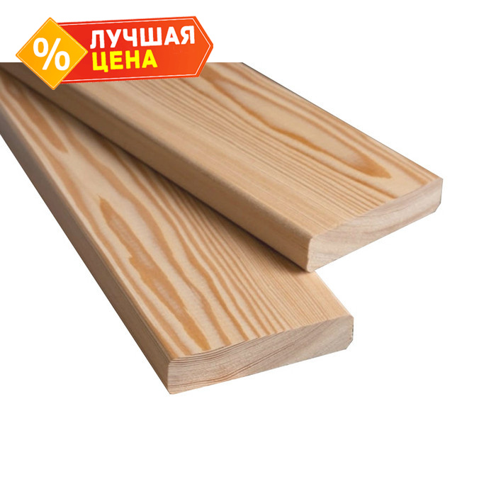 Планкен прямой 21x145x4000 мм Экстра Лиственница Коричневый