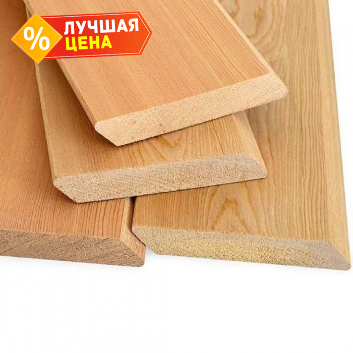 Планкен скошенный 27х145х6000 мм В Лиственница