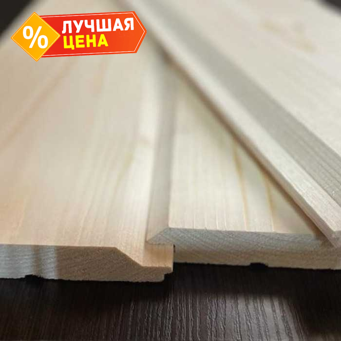 Имитация бруса Карельский профиль 18х176х5000 мм Прима Лиственница