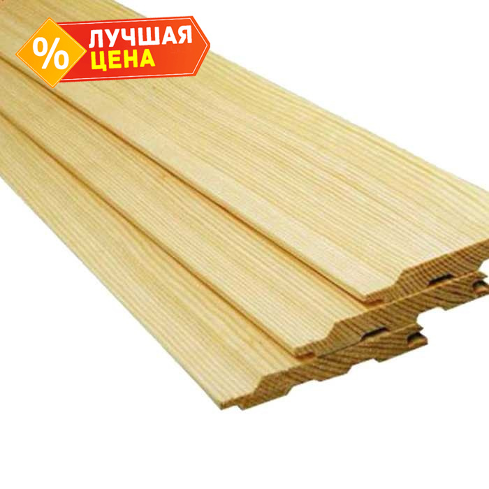 Вагонка Осина Софтлайн 16х96х1800 мм Прима
